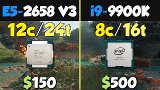 i99900K vs Xeon E52658 V3 [upl. by Tobye]