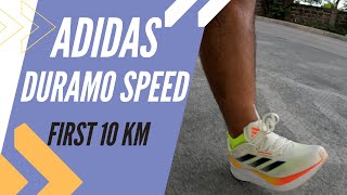 Adidas Duramo Speed  First 10km [upl. by Fatimah667]