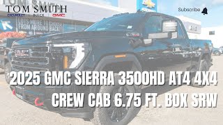 2025 GMC Sierra 3500HD AT4 4x4 Crew Cab 675 ft box SRW [upl. by Merwyn]