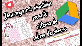 DESCARGA MIS PLANTILLAS DE AHORRO 📄 ¡GRATIS 😄 FÁCIL 🔗 TUTORIAL Y LINK [upl. by Larimer]