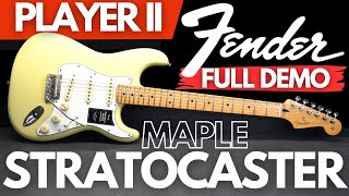 Fender PLAYER II Stratocaster MAPLE FULL DEMO [upl. by Jc362]