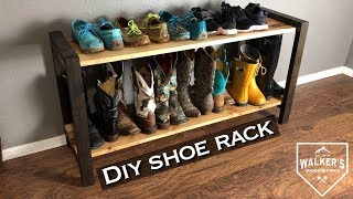 DIY simple modern shoe rack [upl. by Greyson]