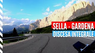 Roadbike descent from Passo Sella towards the Passo Gardena junction · Dolomites · Sellaronda [upl. by Jeralee]