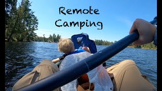 Remote Canoe In Camping Bear Head Lake Site 6 [upl. by Janiuszck]