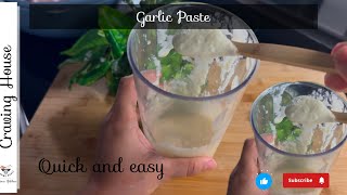 Easy Homemade Garlic Paste Recipe  Garlic Paste garlicpaste recipe SaimaICravingHouse [upl. by Sonitnatsnoc]