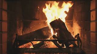 10 hours Crackling Fireplace full HD no ADS [upl. by Atteras]