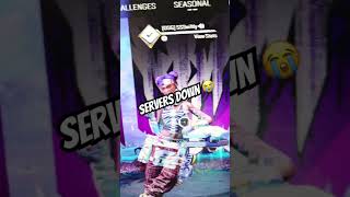 APEX LEGENDS SERVERS DOWN apexlegends [upl. by Atinrahc470]