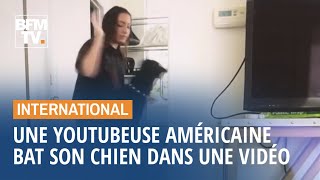 Cette youtubeuse américaine publie par erreur une vidéo où elle bat son chien [upl. by Elades]