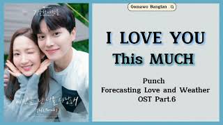 Punch 펀치 I Love You This Much Forecasting Love and Weather OST Part6 Easy Lyrics [upl. by Akierdna]