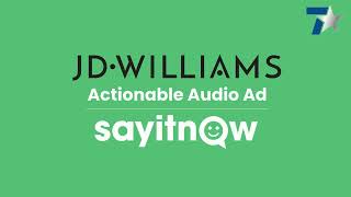 JD Williams Actionable Audio Ad [upl. by Eyahsal]