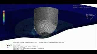 Impact on fiber metal laminate simulated with abaqus [upl. by Eiramllij350]