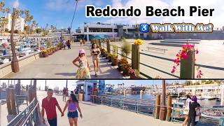 ♿️ Walking at Redondo Beach Pier With 2 Camera Views  Front and Back  Finishing with a Drone Shot [upl. by Nylatsirk79]