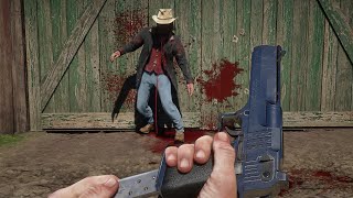 Red Dead Redemption 2  Desert Eagle Brutal Gameplay 4K 60FPS [upl. by Saxe]