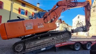 CARICO ESCAVATORE HITACHI ZAXIS 240 [upl. by Madelena]