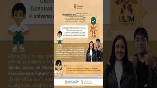 Beca Benito Juárez para estudiantes de la Universidad de las Lenguas Indígenas [upl. by Nnil]