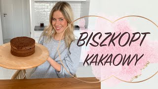 BISZKOPT KAKAOWY  wysoki i puszysty jak go upiec i przekroić  ladycolour słodki vlog [upl. by Acisset]