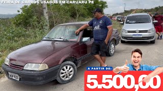 Feira de Carros Usados em Caruaru PE  CARRO POPULAR BARATO [upl. by Jaan]