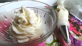 FROSTING CREAM With Only 2 Ingredients  Cake Frosting Cream Recipe  Perfect Frosting Recipe [upl. by Anaujat]