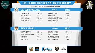 CCC Lighthouses DIV 2 v TNCC DIVISION 2 [upl. by Christianna]