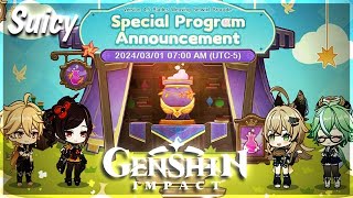 GENSHIN 45 LIVESTREAM COUNTDOWN  Watchparty 45⭐  Genshin Impact Live⭕ Genshin Livestream [upl. by Ahgiela]