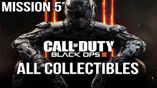 Call of Duty Black Ops 3  Mission 5  All Collectibles Guide Curator Trophy Achievement [upl. by Anihsak430]