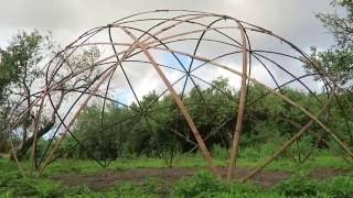 Amazing bamboo geodome made in a simple way [upl. by Elocon]