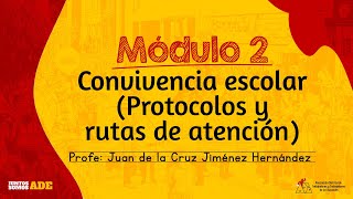 Modulo 2  Convivencia escolar Protocolos y rutas de atención [upl. by Ellehcor]