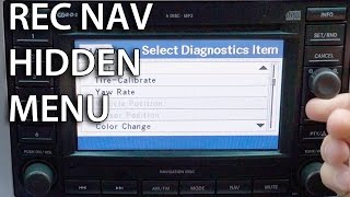 How to enter hidden diagnostics menu in REC Navi MOPAR Dodge Chrysler Jeep GPS [upl. by Joao64]