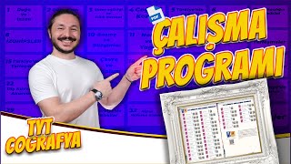 DERS ÇALIŞMA PROGRAMI 📒 TYT  MSÜ Coğrafya Kısa  Uzun Versiyon [upl. by Zubkoff]