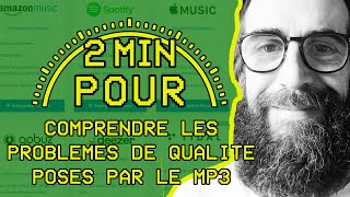 2 MIN POUR comprendre les problèmes de qualité posés par le MP3 [upl. by Llerrut]