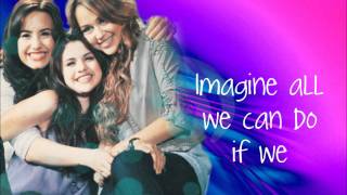 Send it on Jonas Brothers Selena Gomez Demi Lovato and Miley Cyrus With Lyrics [upl. by Pascale]