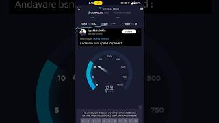 BSNL 4G speed test  BSNL is good for calls 🤙 Bsnl Bsnl4G [upl. by Kcirdet]