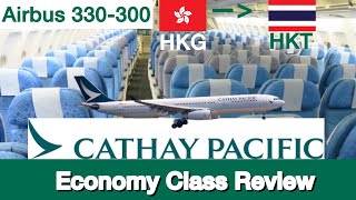 Cathay Pacific Economy Class Hong Kong to Phuket A330300 Flight Review [upl. by Nuahsel]