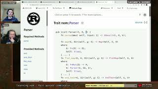 🦀 Learning nom a Rust parser combinator library Twitch stream [upl. by Aldric]