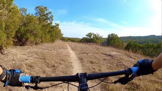 Juniper Ridge Trail  Mountain Biking at the Pedernales Falls State Park Texas Hill Country [upl. by Aslin]