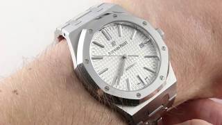 Audemars Piguet Royal Oak 15400STOO1200ST01 Luxury Watch Review [upl. by Ardnas]