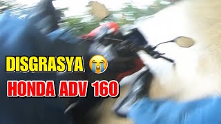 MOTORCYCLE CRASH WITH BRAND NEW HONDA ADV 160 HOW THIS HAPPEN [upl. by Nomrac]