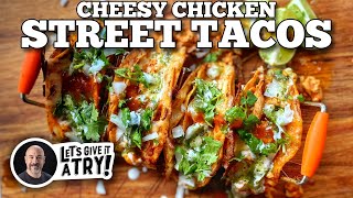 Cheesy Chicken Street Tacos  Blackstone Griddles [upl. by Ermine]