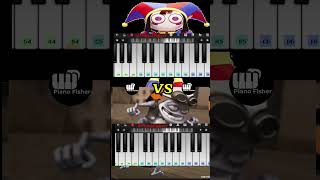 The Amazing Digital Sircus Vs Crazy Frog Axel F Piano Tutorial shorts [upl. by Etam]