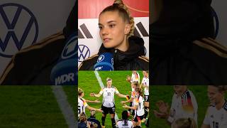 interview Seline Cerci Alexandra Popp ⚽️🔥 DFB Frauen Mannschaft Fussball Germany Women Soccer Team [upl. by Hippel129]