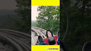 POV of best section of Copperhead Mountain Coaster in Branson adventureschmuck mountaincoaster [upl. by Ahsiner]