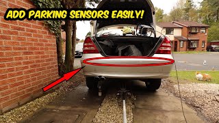 How to easily install parking sensors on any car by yourself AT HOME W203 Mercedes C Class [upl. by Annovy214]