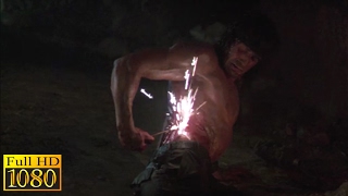 Rambo 3 1988  Gunpowder Cauterization Scene 1080p FULL HD [upl. by Siulegroj253]