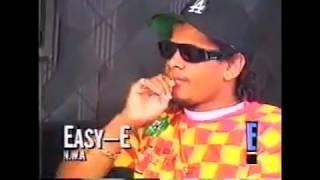 EazyE NWA Interview With E News 1991 Promoting Niggaz4Life Album [upl. by Methuselah]