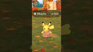 When Saree Pikachu Best Costume I caught 😳 Pokemon go [upl. by Anitserp]