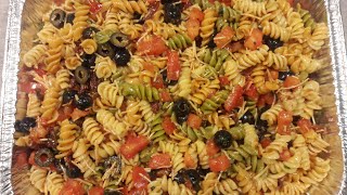 Sundried Tomatoes Pasta Salad  Party Size Recipe [upl. by Rochemont727]