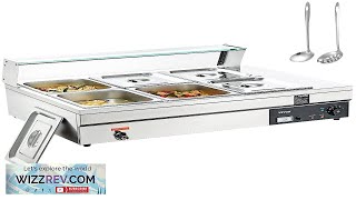 VEVOR 6Pan Commercial Food Warmer 6 x 12QT Electric Steam Table Review [upl. by Firehs]