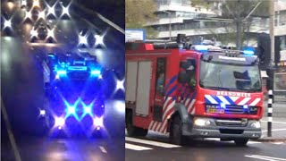 Brandweer Frobenstraat en Groene tuin met P1 in Rotterdam [upl. by Swart87]