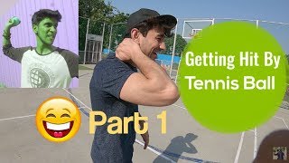 Getting Hit By Tennis Ball  Vlog [upl. by Madelin]