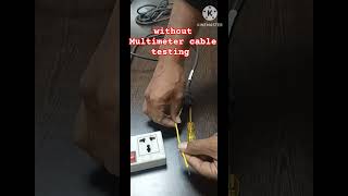 How to check cable cord with a testerelectricaliti cabletesteryoutubeshort [upl. by Anirroc]